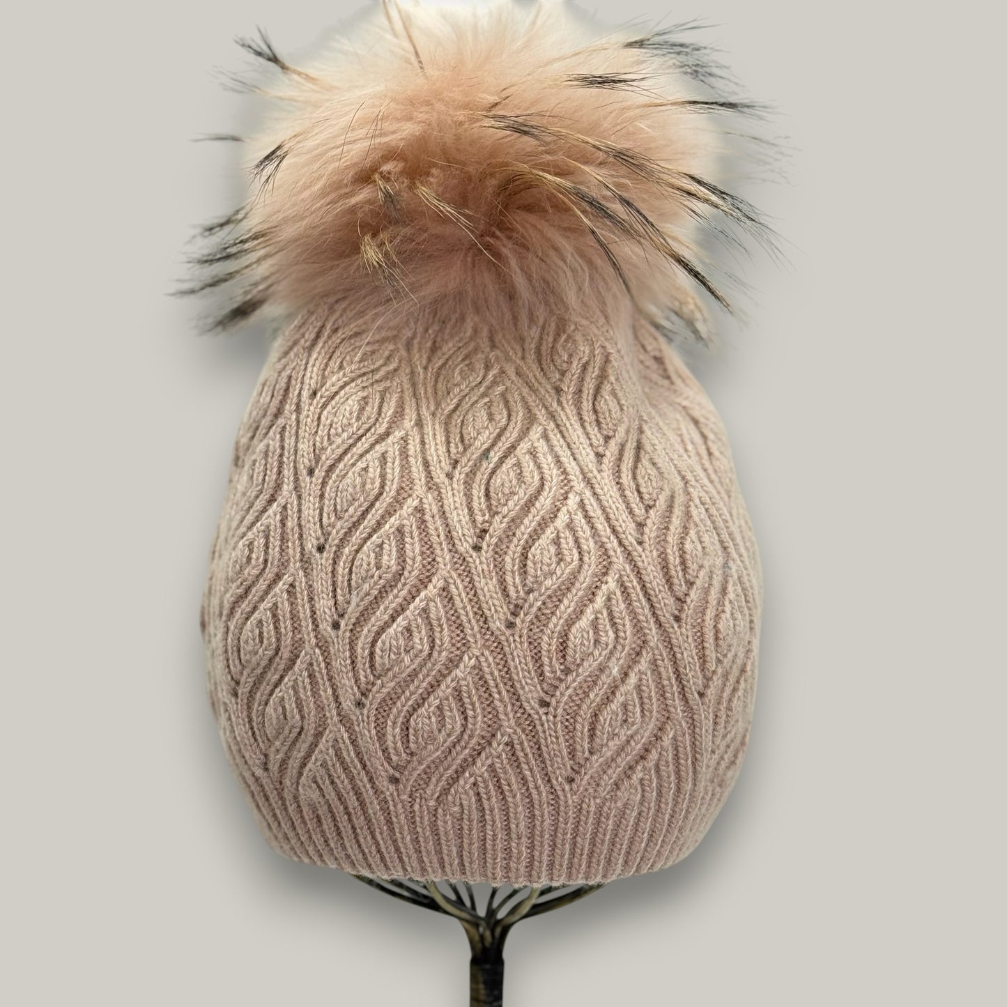 Audrey's - Cable Knit Pom-Pom Beanie