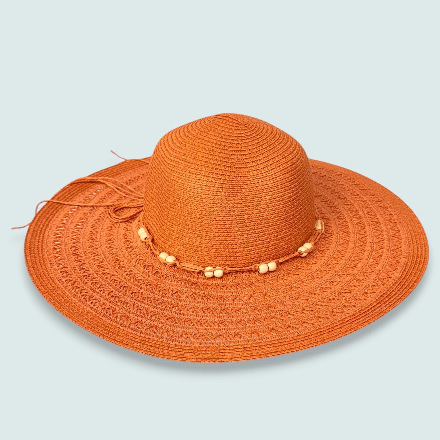 Audrey's - Woven Sun Hat With Beaded Detail