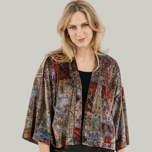 Shannon Passero - Effie Velvet Open Cardigan