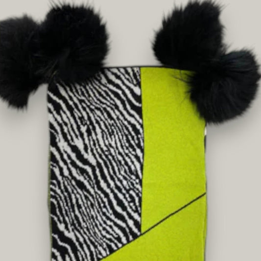 Miss Caprice - Izara Scarf With Pompoms