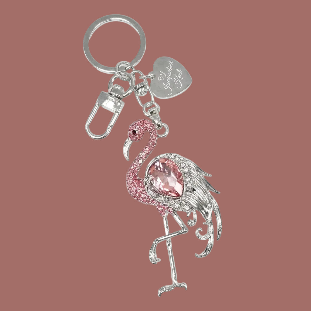 Jacqueline Kent - Crystal Flamingo Purse Charm