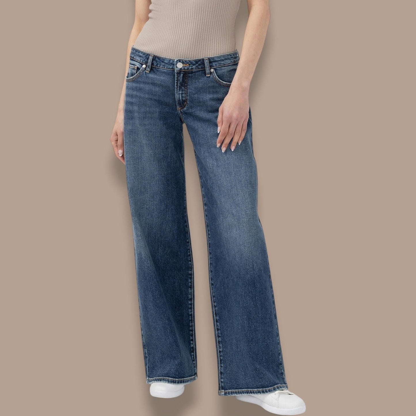 Silver Jeans - Low Rise Baggy Wide Leg Jeans