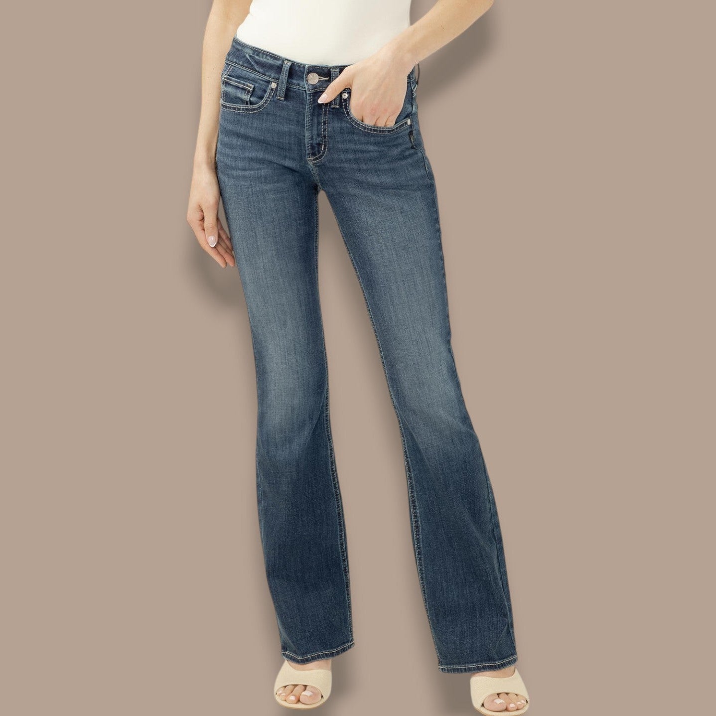 Silver Jeans - Suki Mid Rise Bootcut Luxe Stretch Jeans