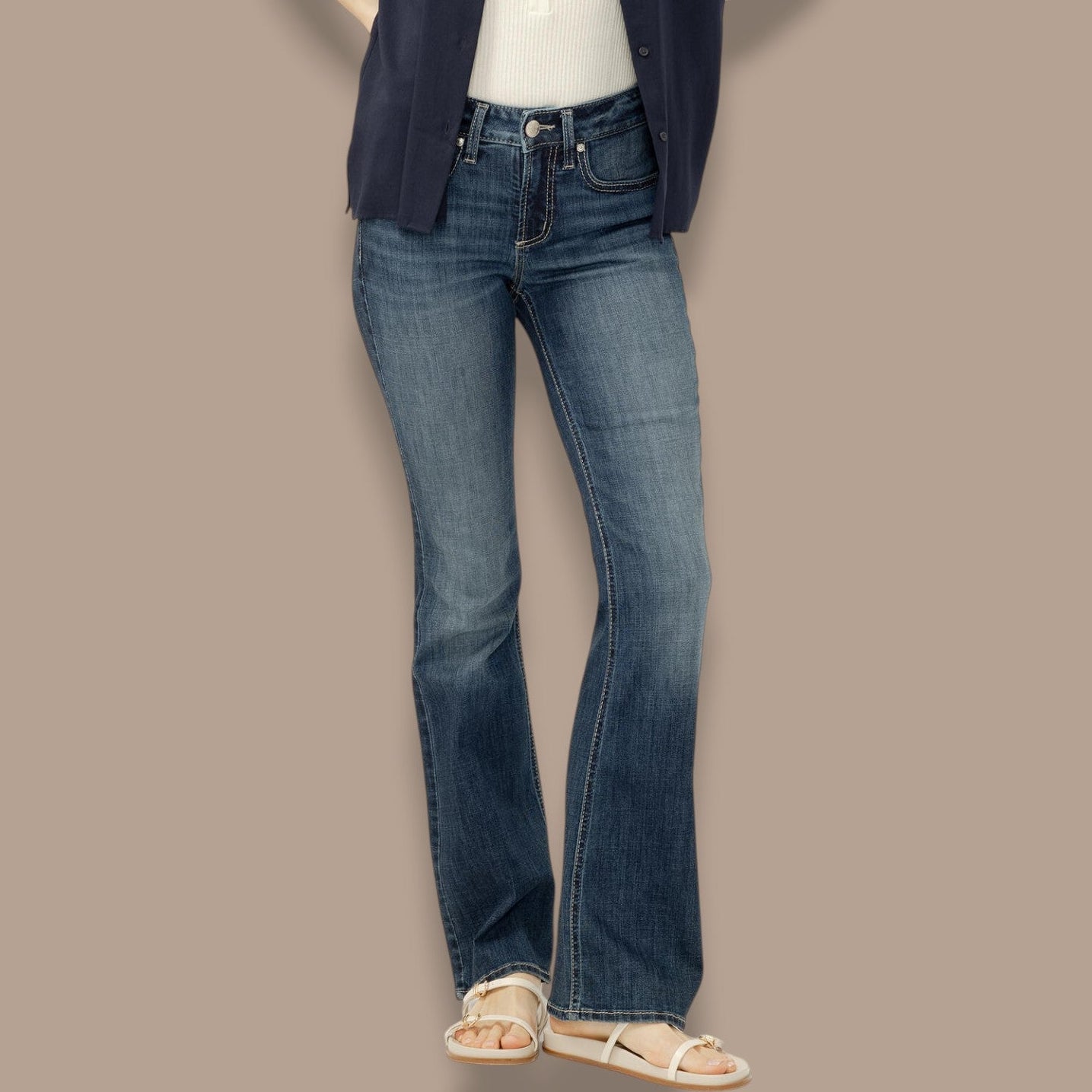 Silver Jeans - Suki Mid Rise Bootcut Luxe Stretch Jeans