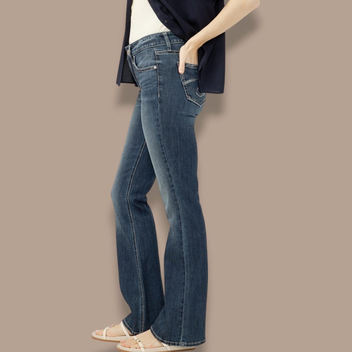 Silver Jeans - Suki Mid Rise Bootcut Luxe Stretch Jeans