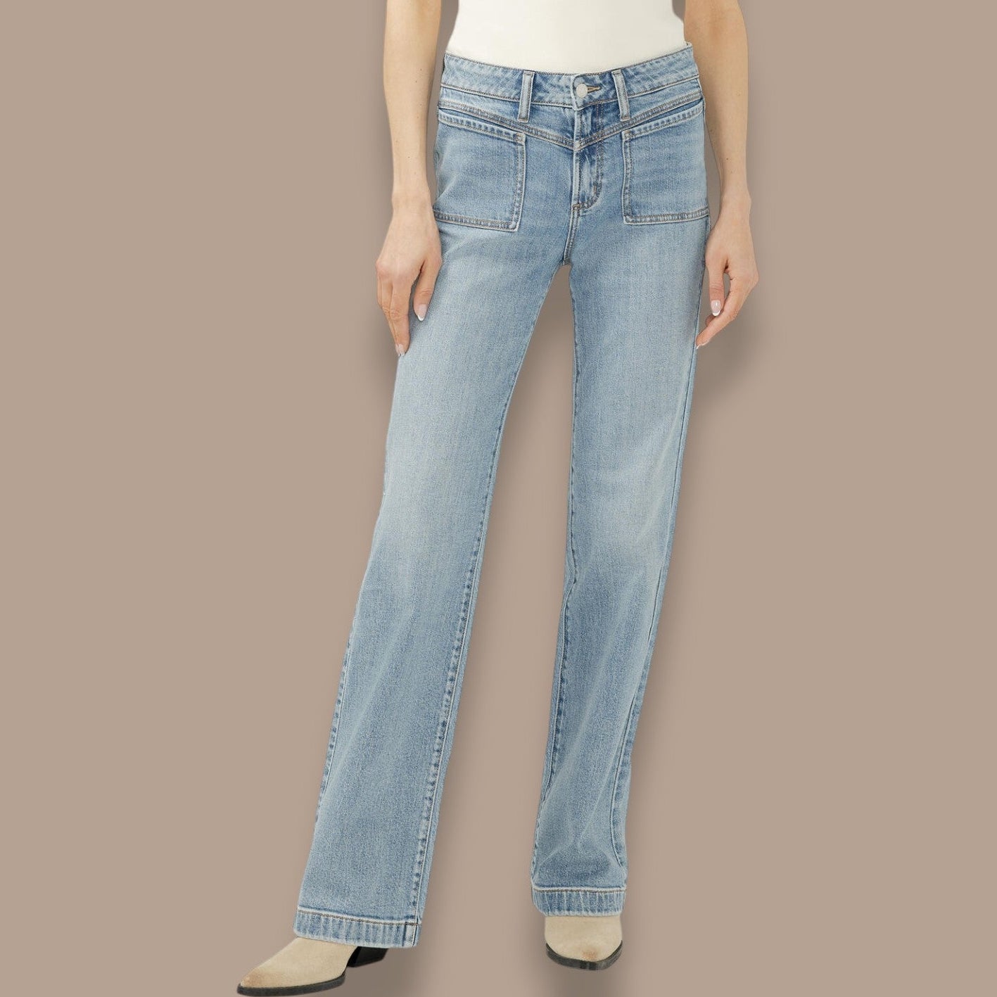 Silver Jeans - Avery High Rise Trouser Leg Jeans