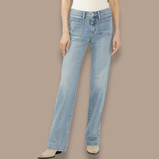 Silver Jeans - Avery High Rise Trouser Leg Jeans