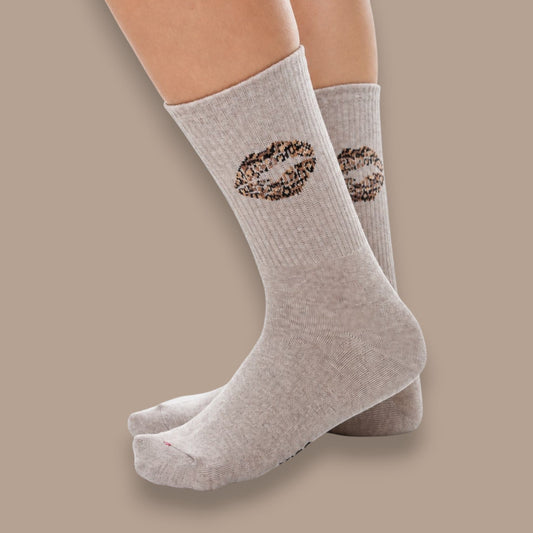 LimLim - Leopard Print Kiss Socks