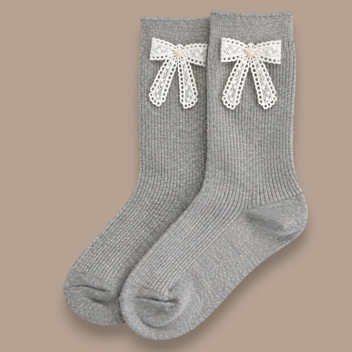 LimLim - Shimmer Bow Socks