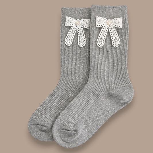 LimLim - Shimmer Bow Socks