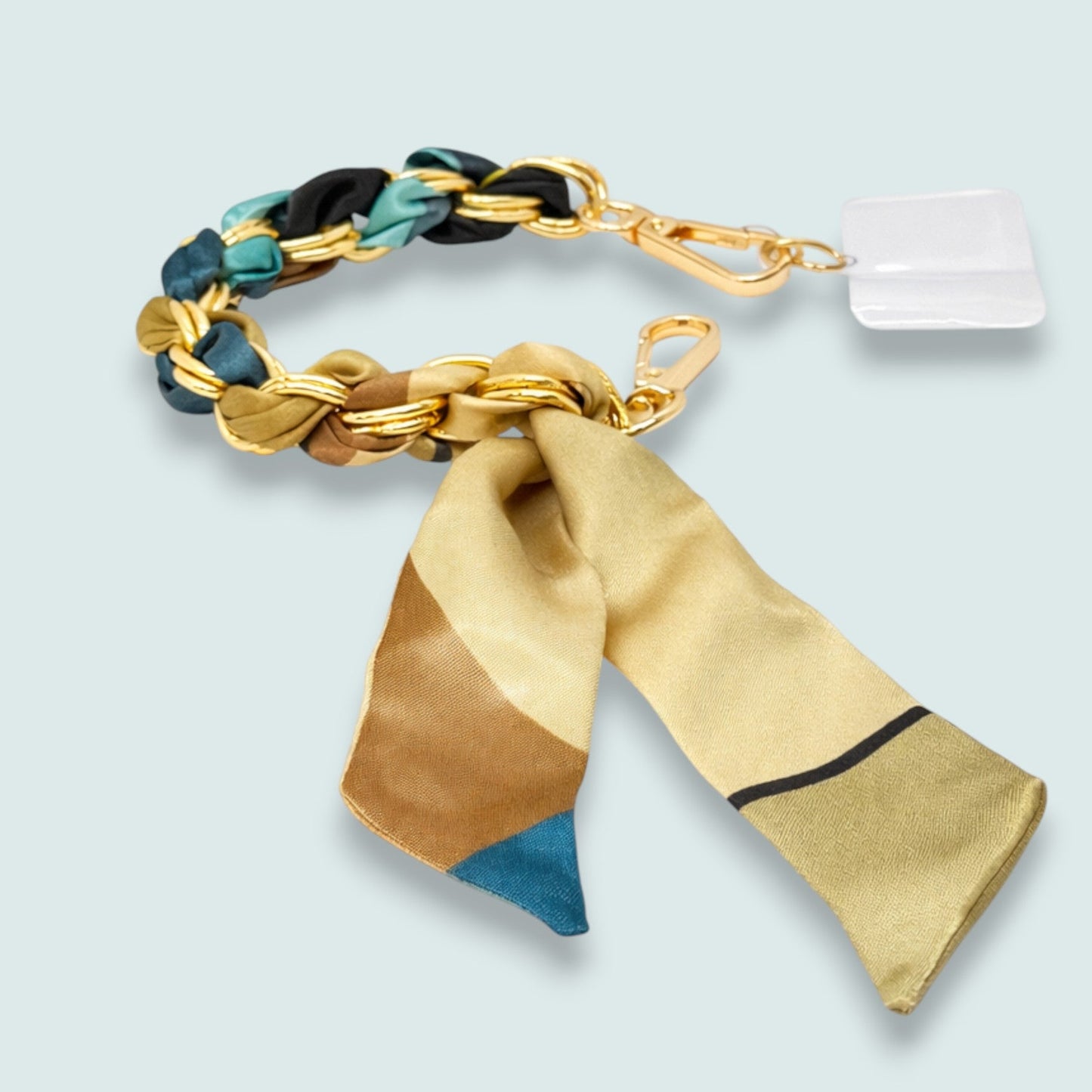 Audrey's - Golden Weave Silk-Accent Phone Wristlet