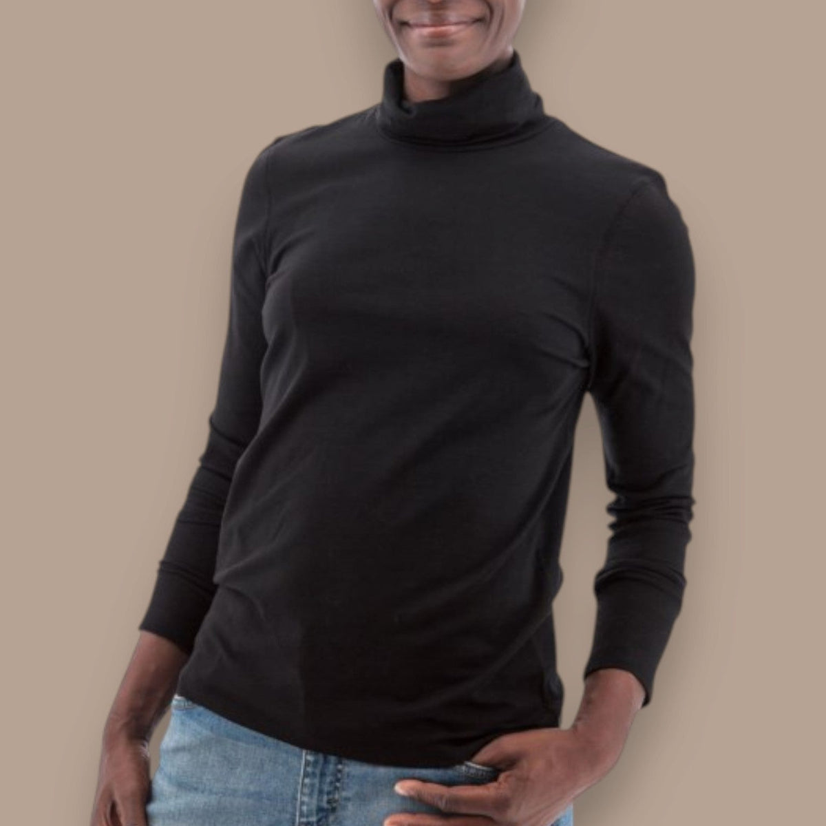 Old Ranch - Classic Long Sleeve Turtleneck Top