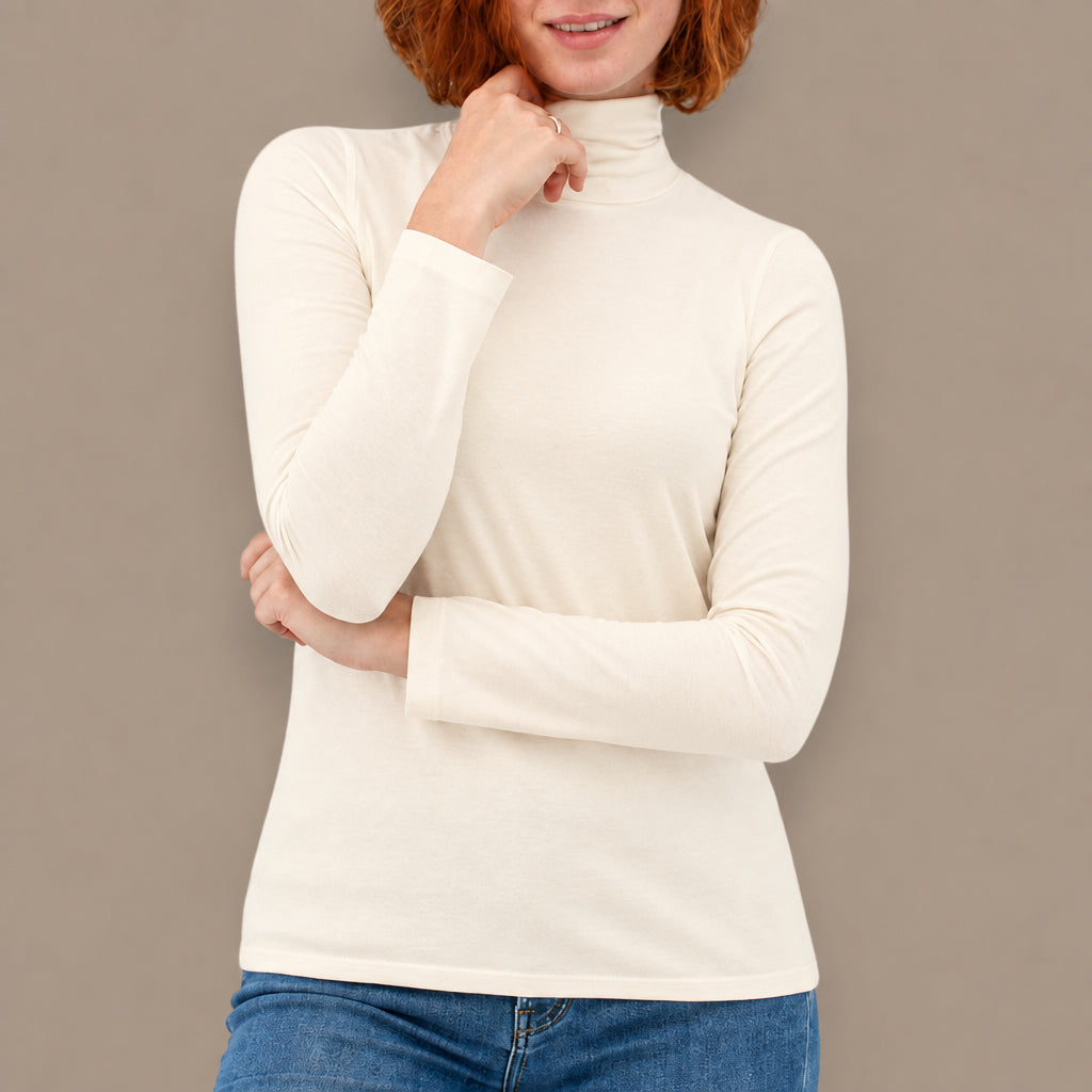 Old Ranch - Classic Long Sleeve Turtleneck Top