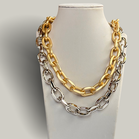 Fashion Jewelry - Simple Chain Link Necklace