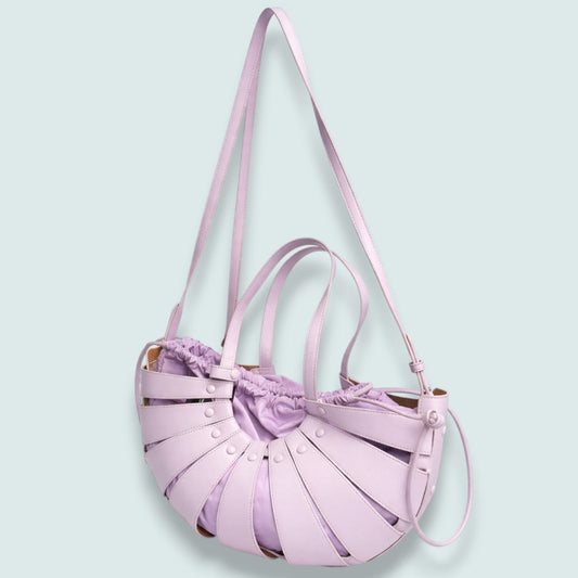 Inzi - Structured Crescent Panel Bag