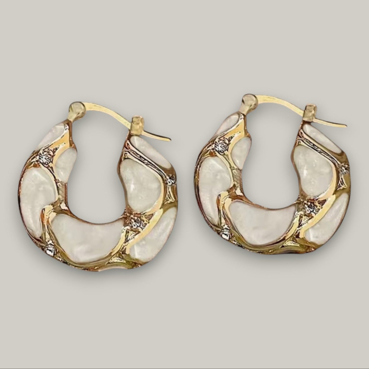 Audrey's - Enamel Petite Hoops
