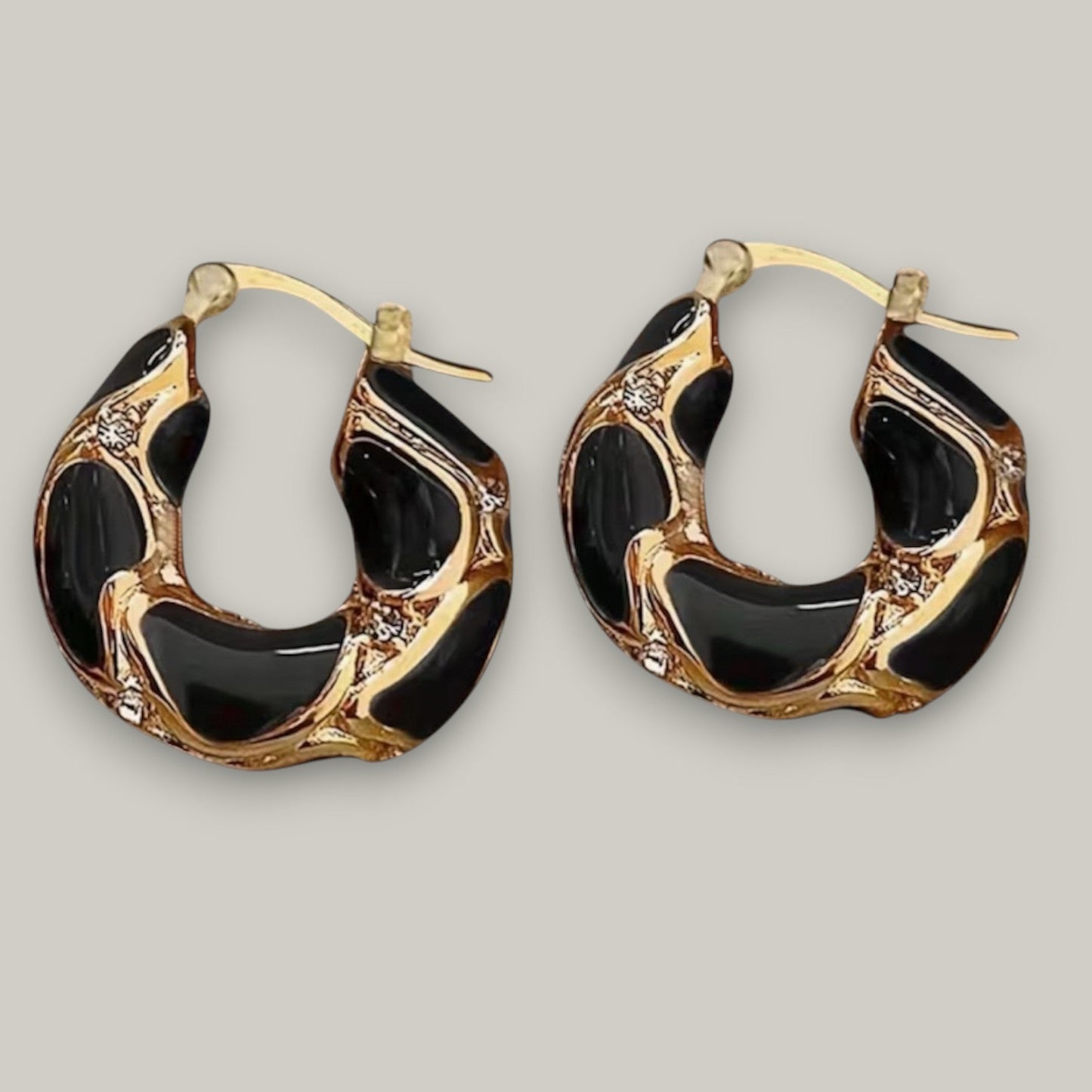 Audrey's - Enamel Petite Hoops