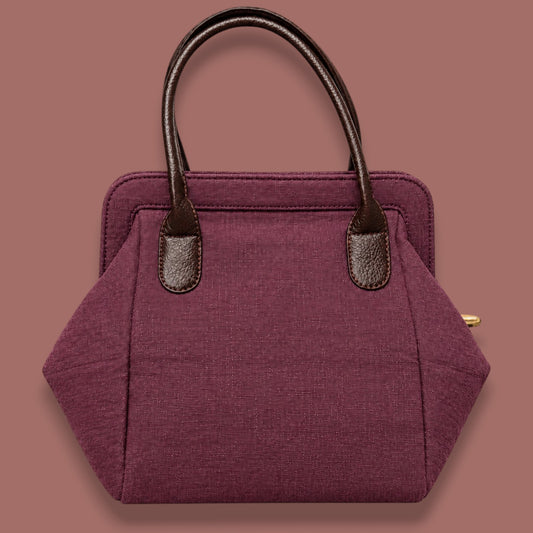 Vintage Decor - Textured Fabric Frame Handbag