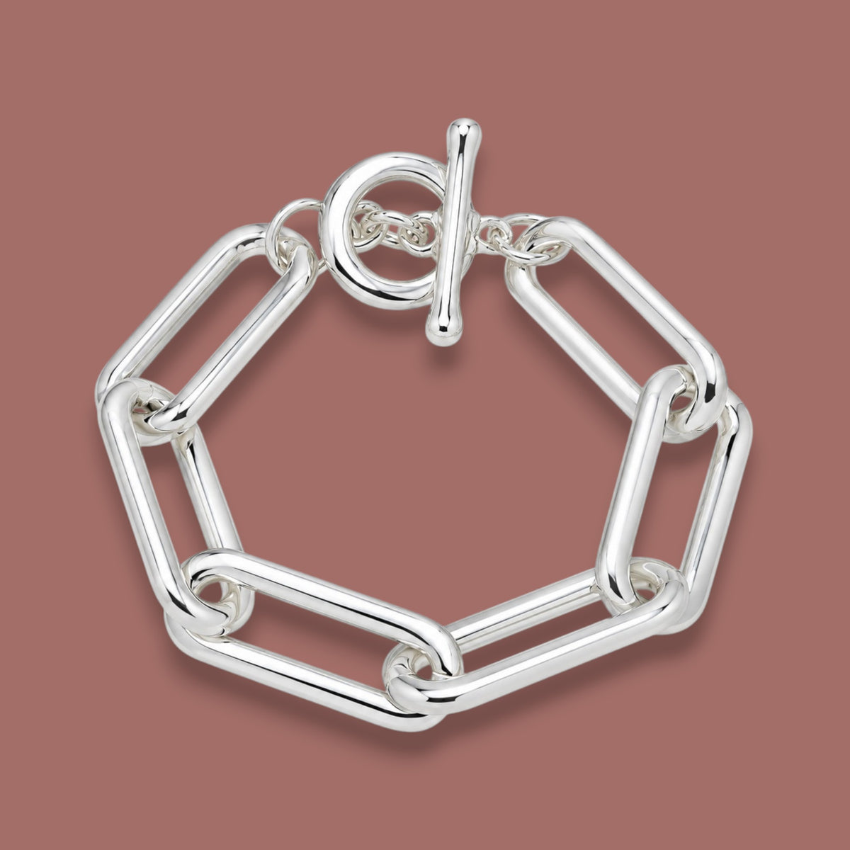 Merx - Paperclip Link Toggle Bracelet