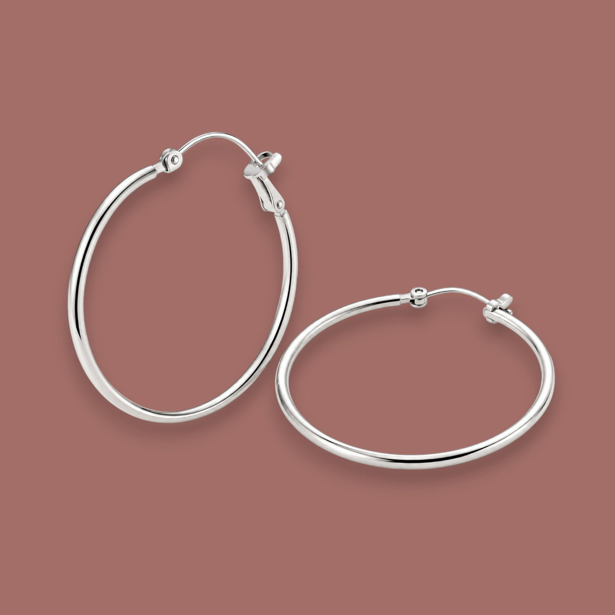 Audrey's - Sleek & Simple Hoops