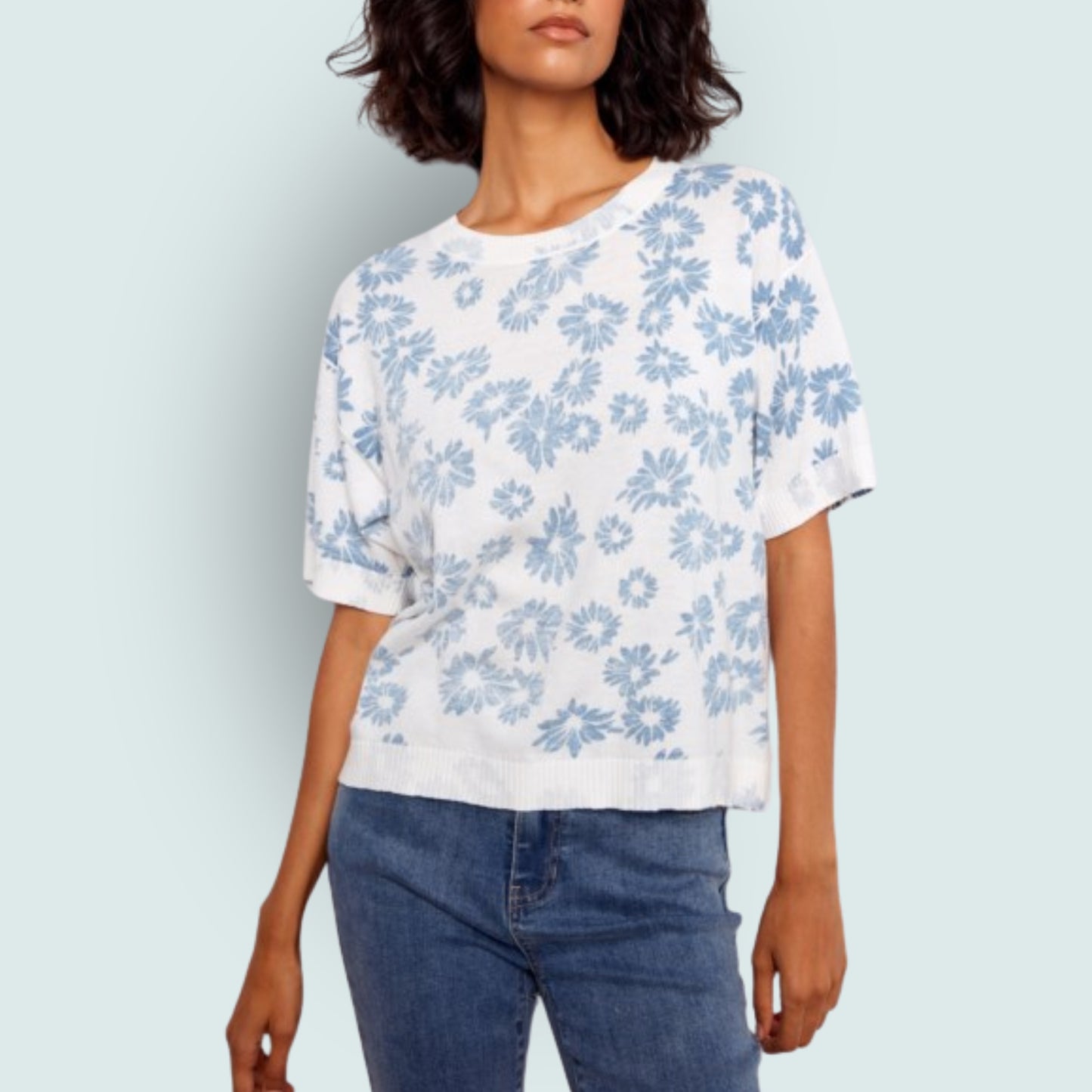 Charlie B - Reversible Short Sleeve Sweater