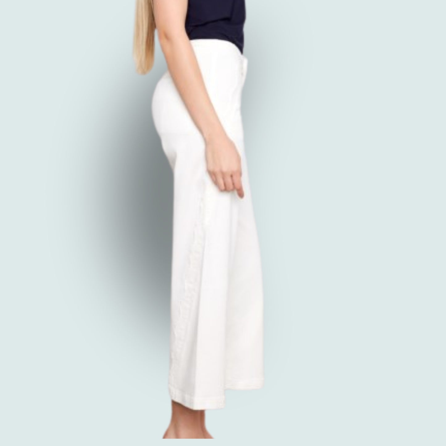 Charlie B - Wide Leg Coloured Denim Pants