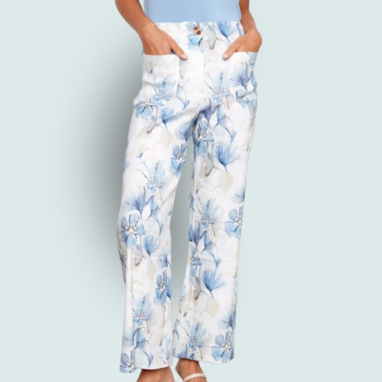 Charlie B - Floral Wide Leg Pants