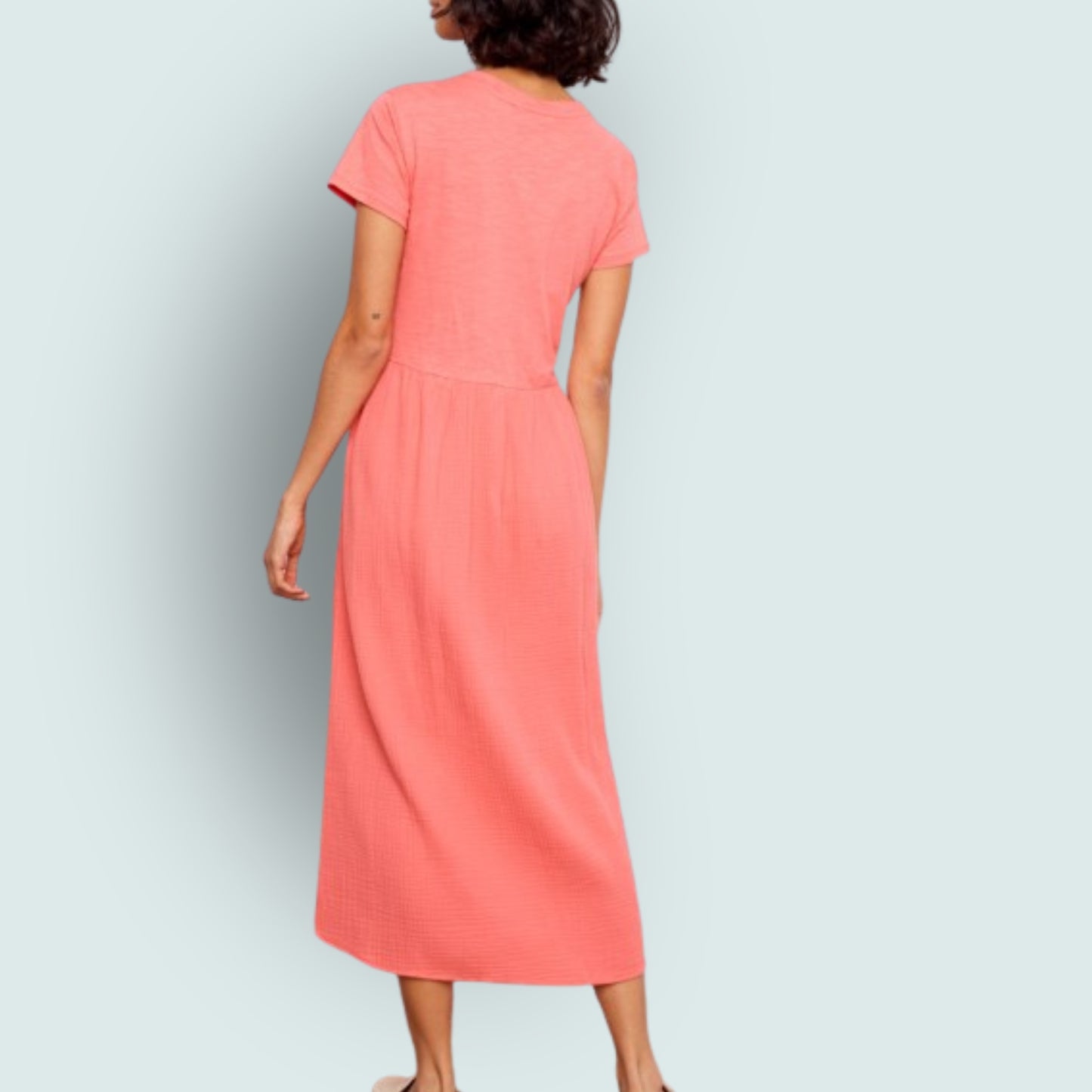 Charlie B - Short Sleeve Crewneck Style Dress