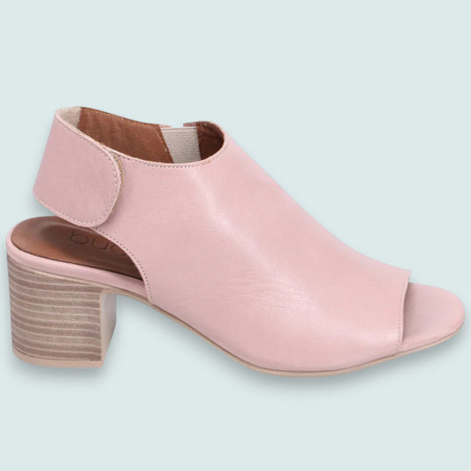 Bueno - Dusty Mauve Peep-Toe Block Heel