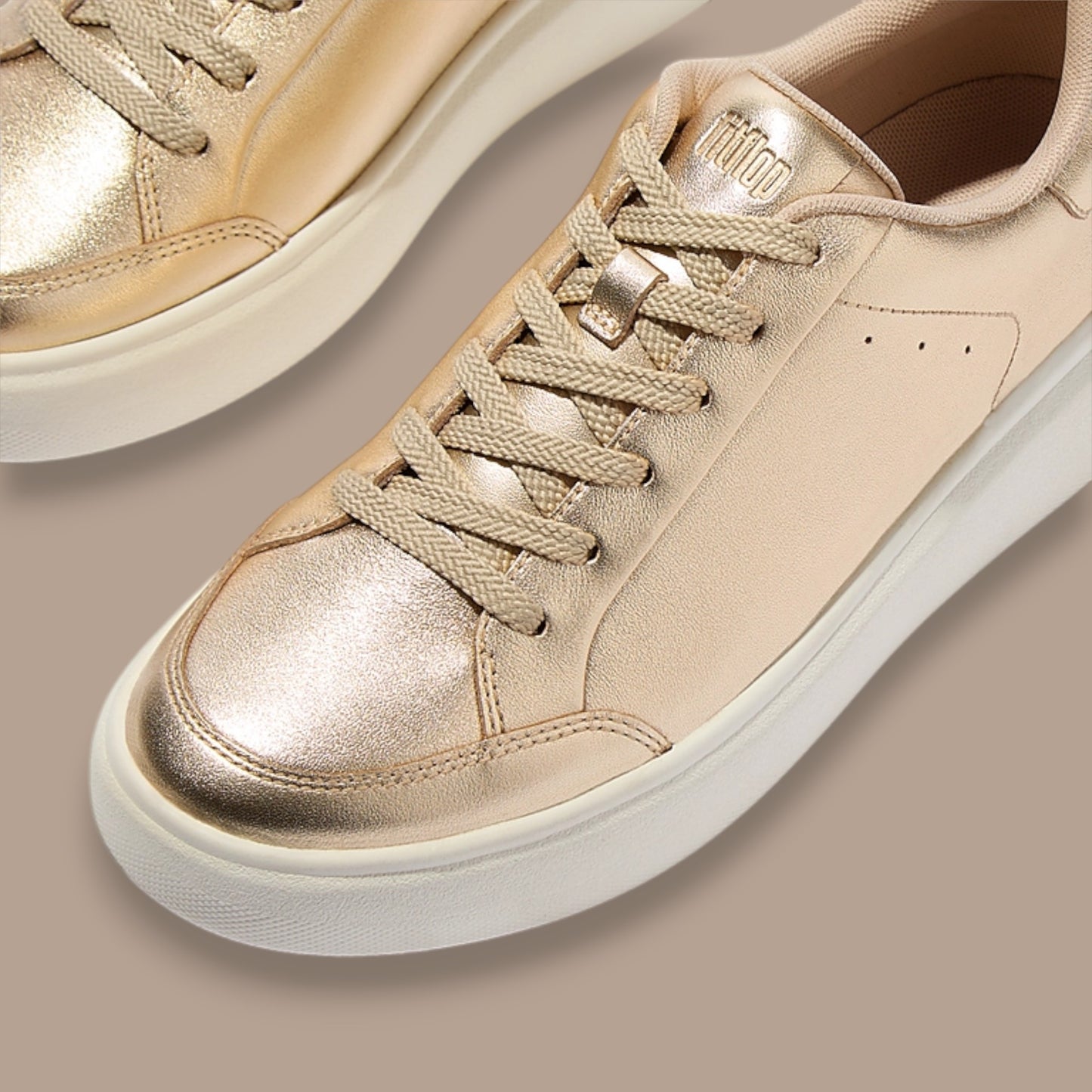 FitFlop - RTG Metallic Leather Sneakers