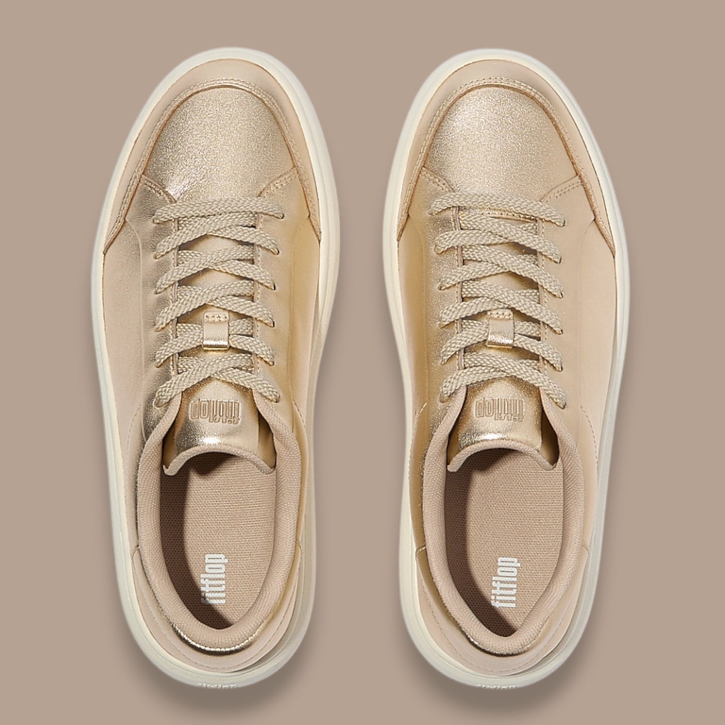 FitFlop - RTG Metallic Leather Sneakers