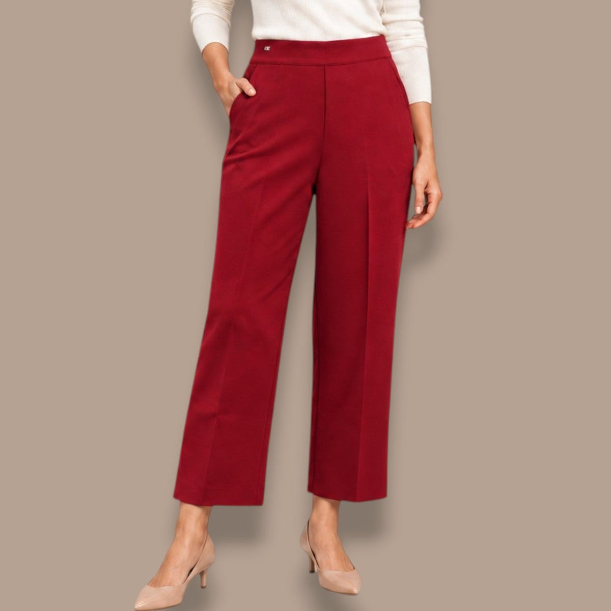 Lisette L - Cropped Pull-On Pants