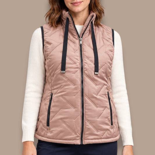 Moffi - Quilted Zip-Front Vest