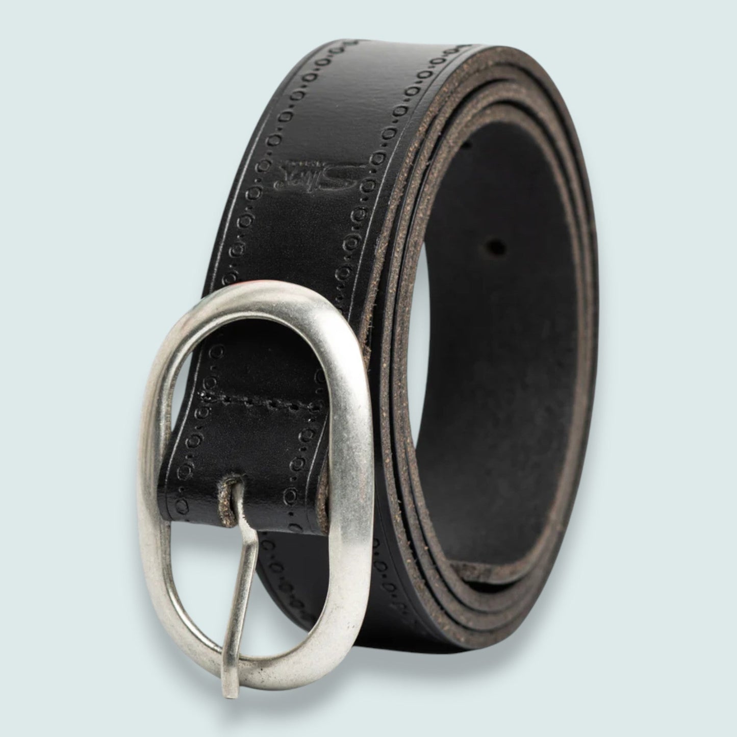 Silver Jeans - Refined Edge Embossed Leather Belt – 30MM Size