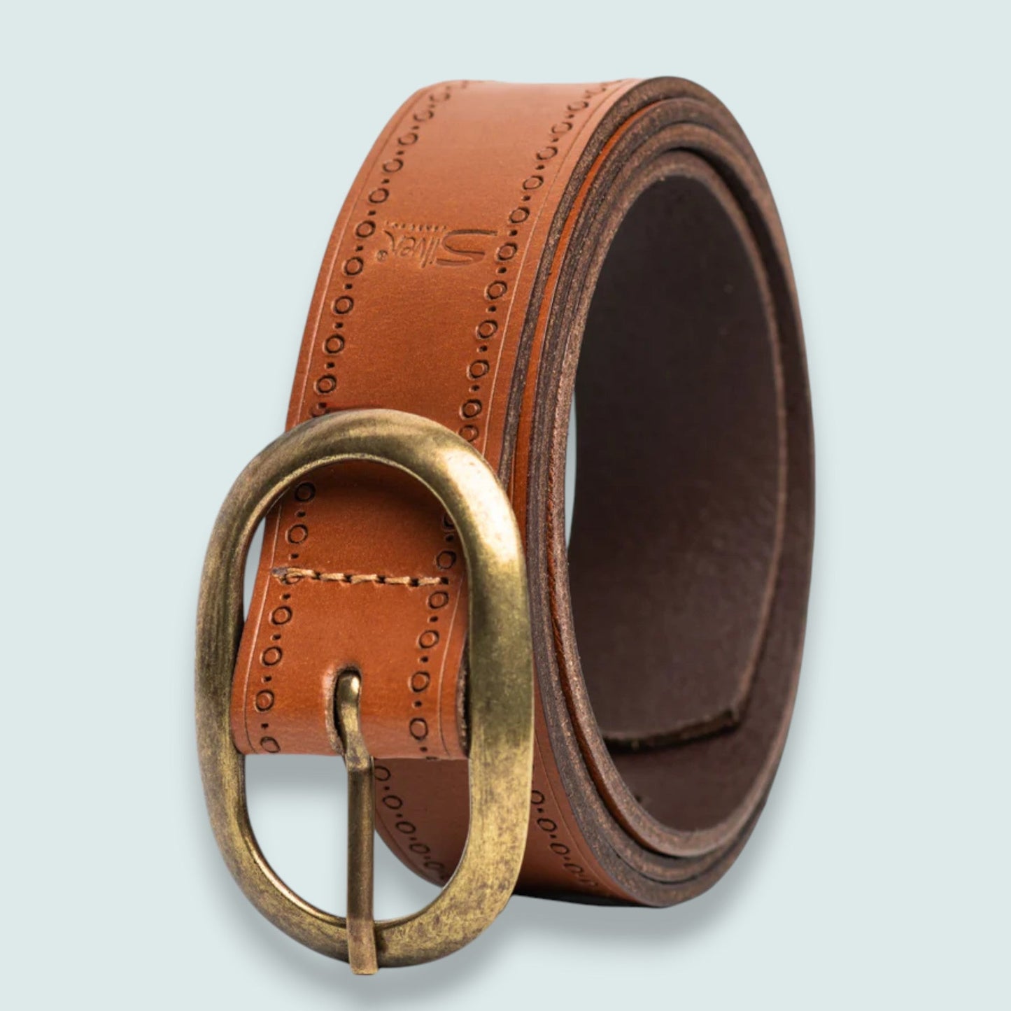 Silver Jeans - Refined Edge Embossed Leather Belt – 30MM Size