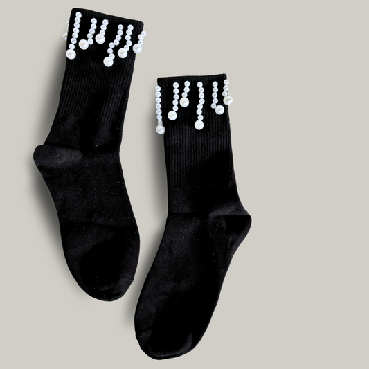 Red Coral - Pearl Decal Socks