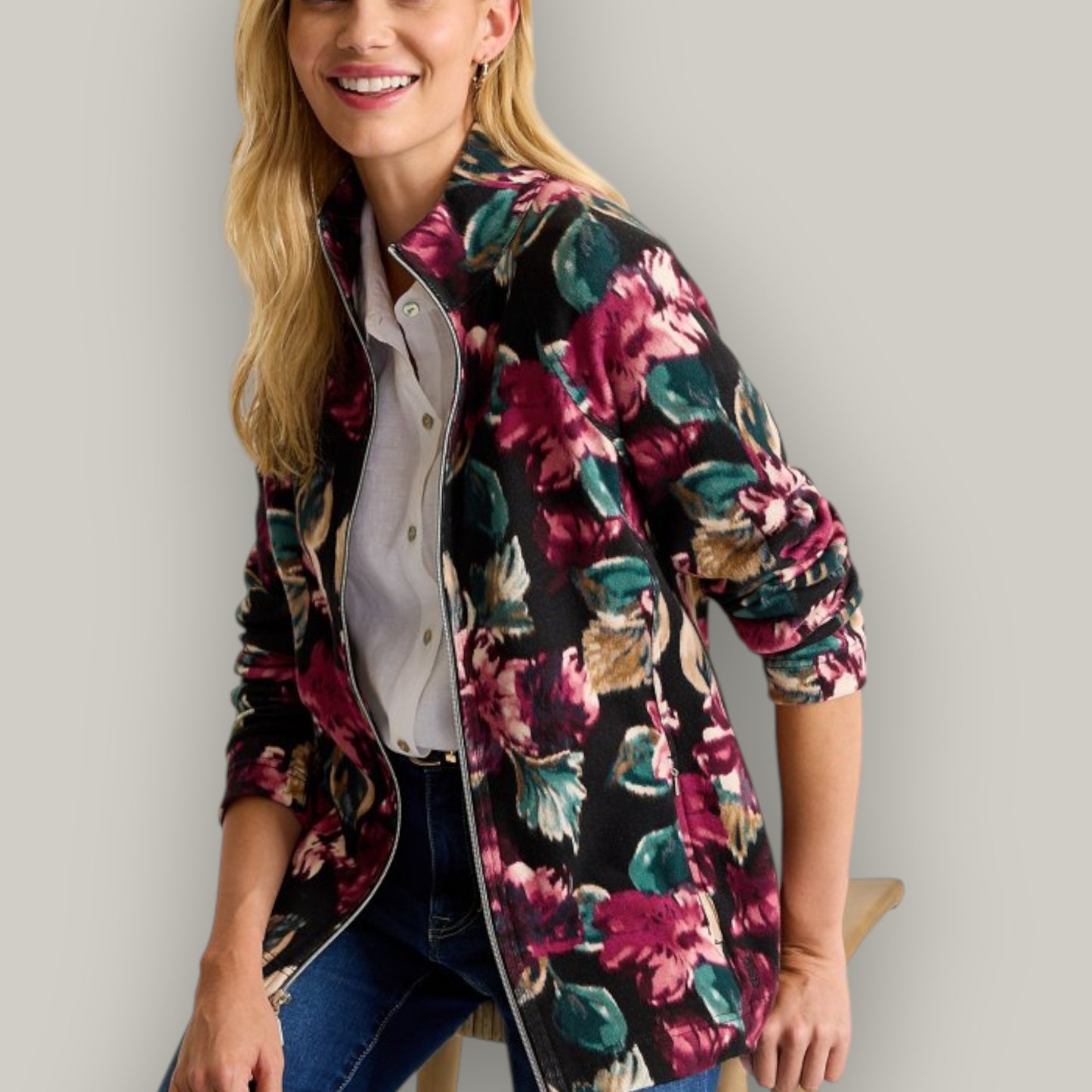 Tommy Bahama - Jeweled Blooms Full-Zip Cardigan