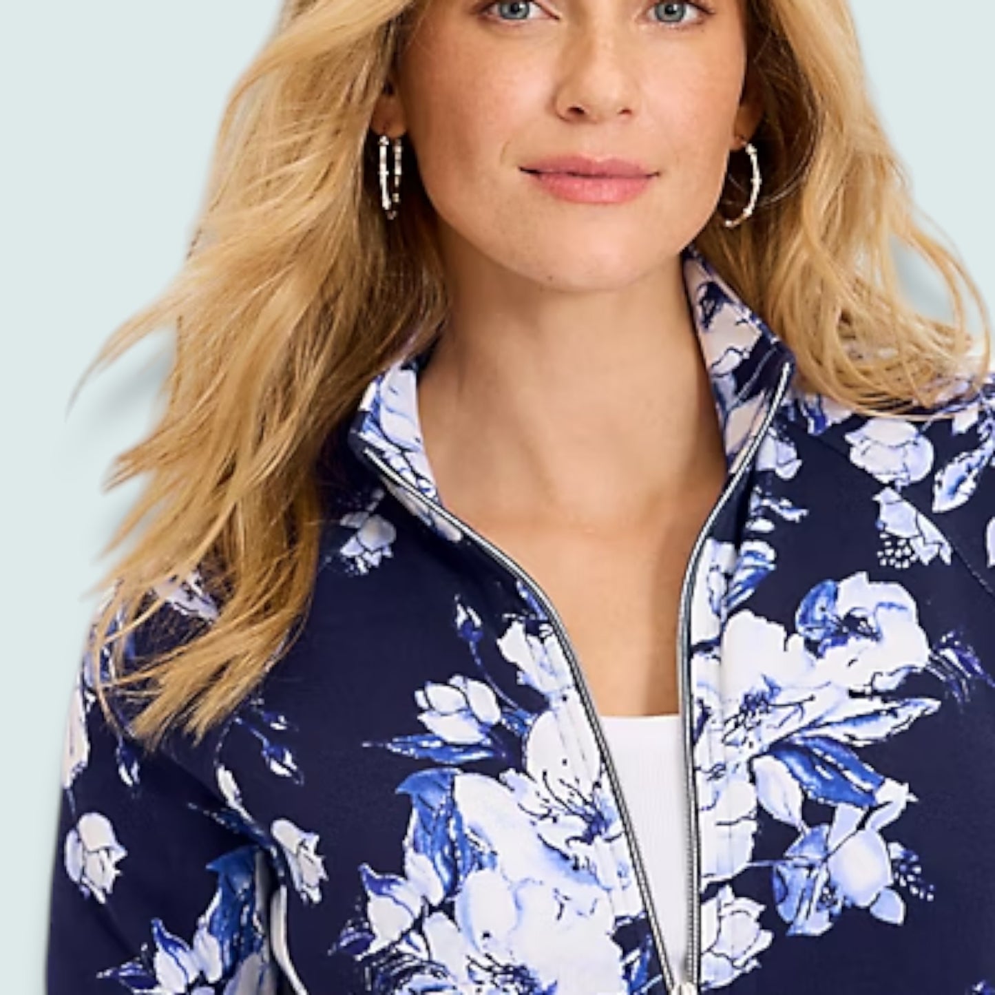 Tommy Bahama -  Floral Gardens Full-Zip Sweatshirt