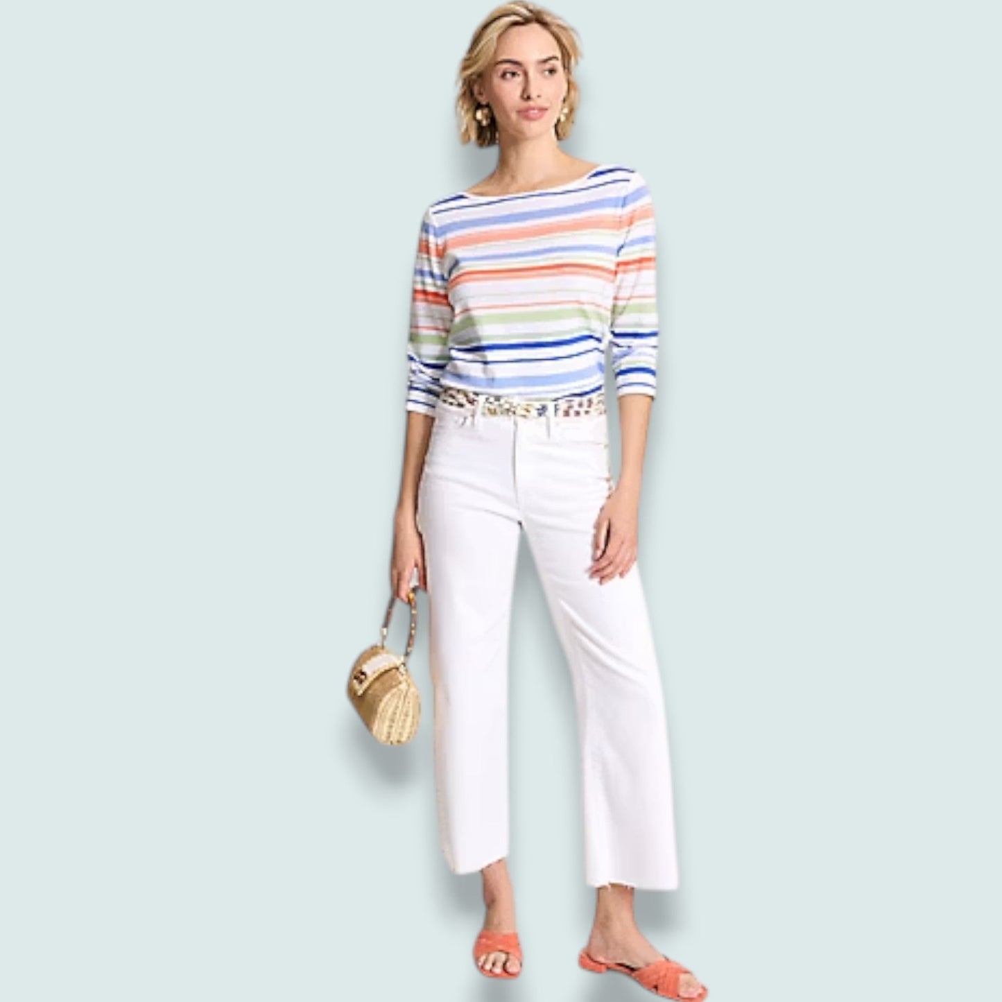Tommy Bahama - Nautical Stripe 3/4-Sleeve Top