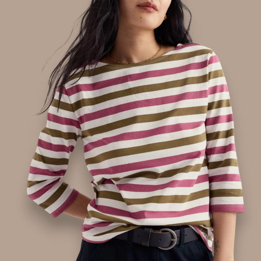 Seasalt Cornwall - 3/4 Sleeve Sailor Top
