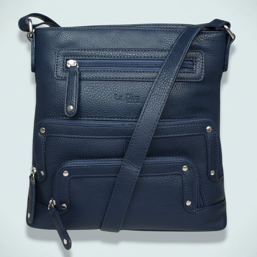 La Diva - Multi-Zip Crossbody Purse