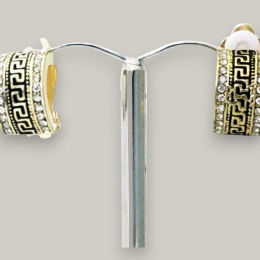 Evershine - Crystal Key Clip-On Earrings