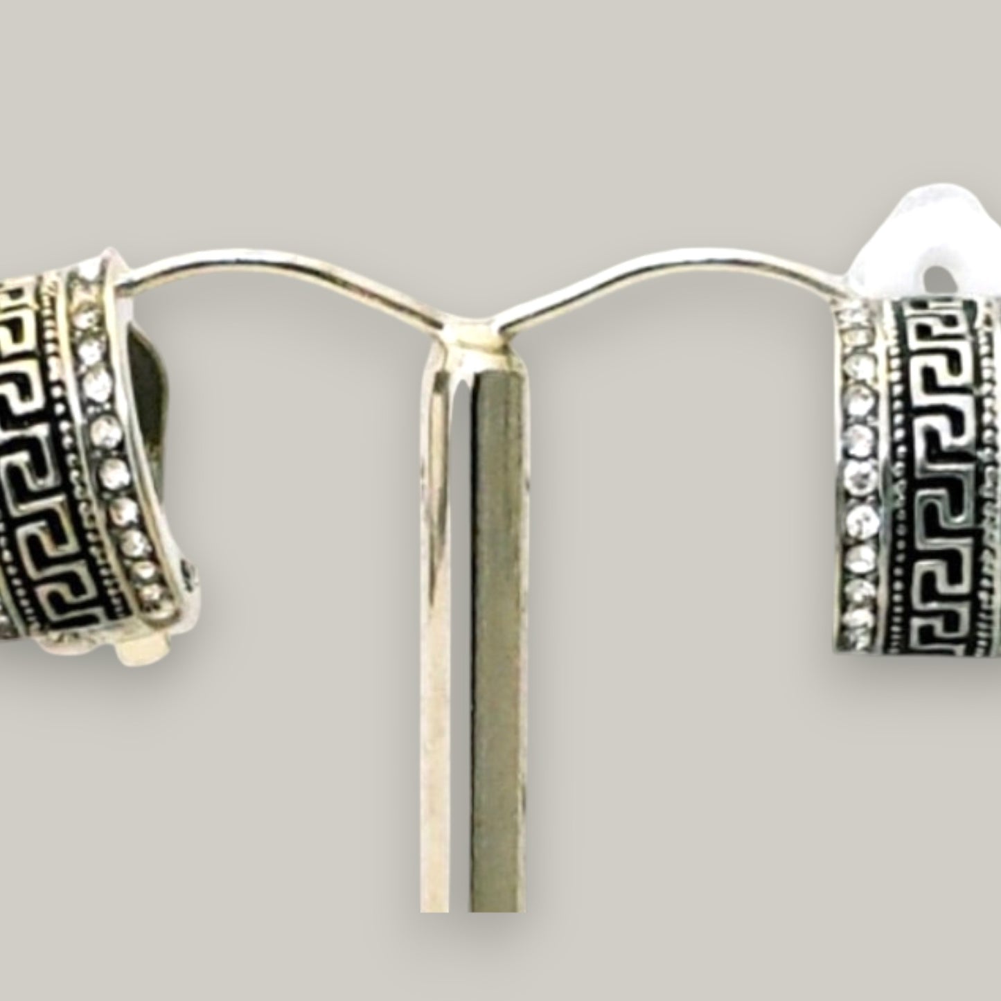 Evershine - Crystal Key Clip-On Earrings