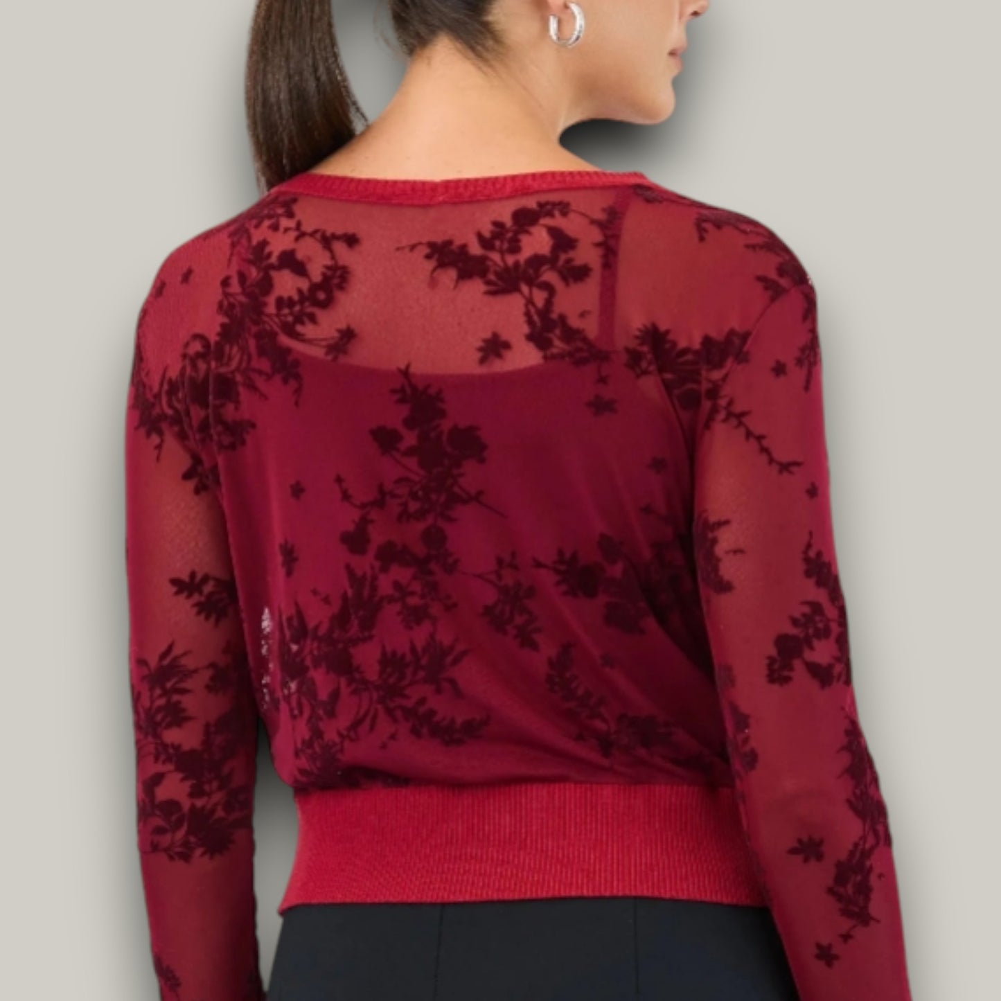 FDJ - Two Piece Mesh Cardigan Set