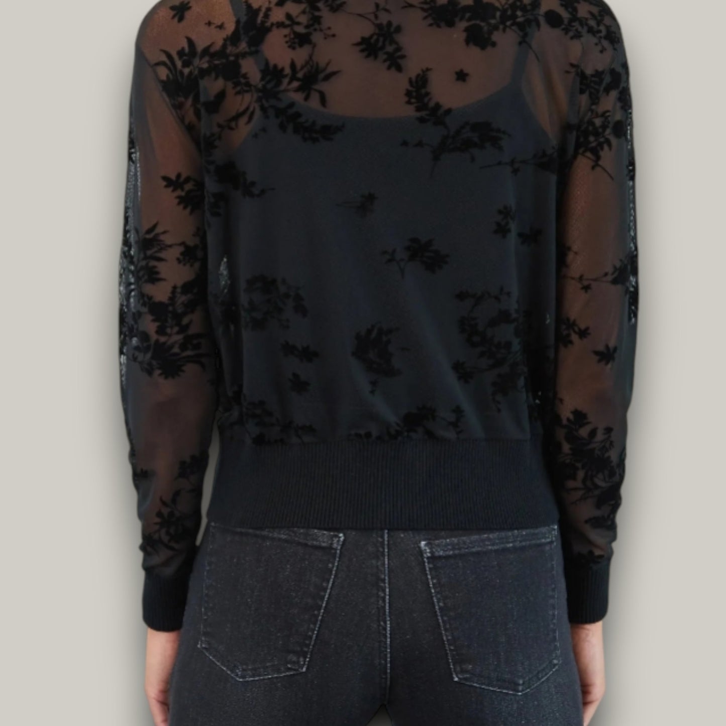 FDJ - Two Piece Mesh Cardigan Set