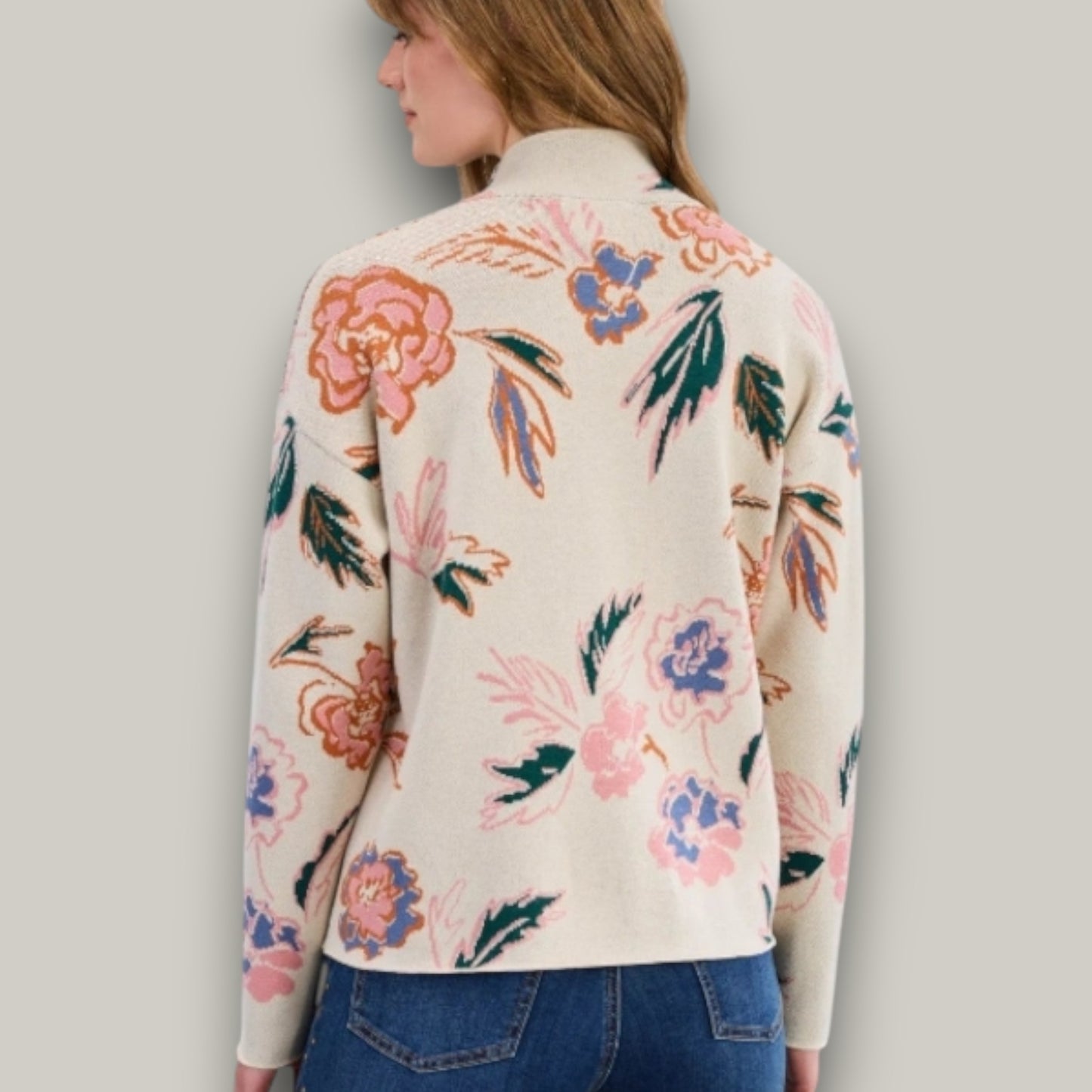 FDJ - Botanical Whisper Mock-Neck Sweater