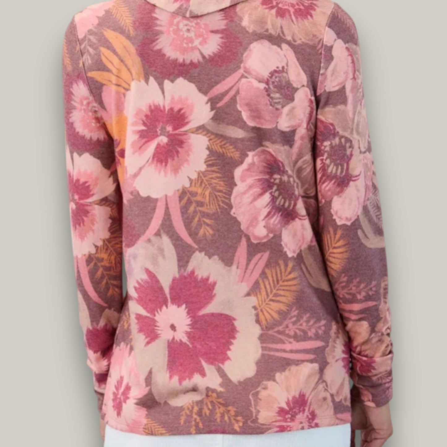 FDJ - Soft Floral Cowl Neck Sweater