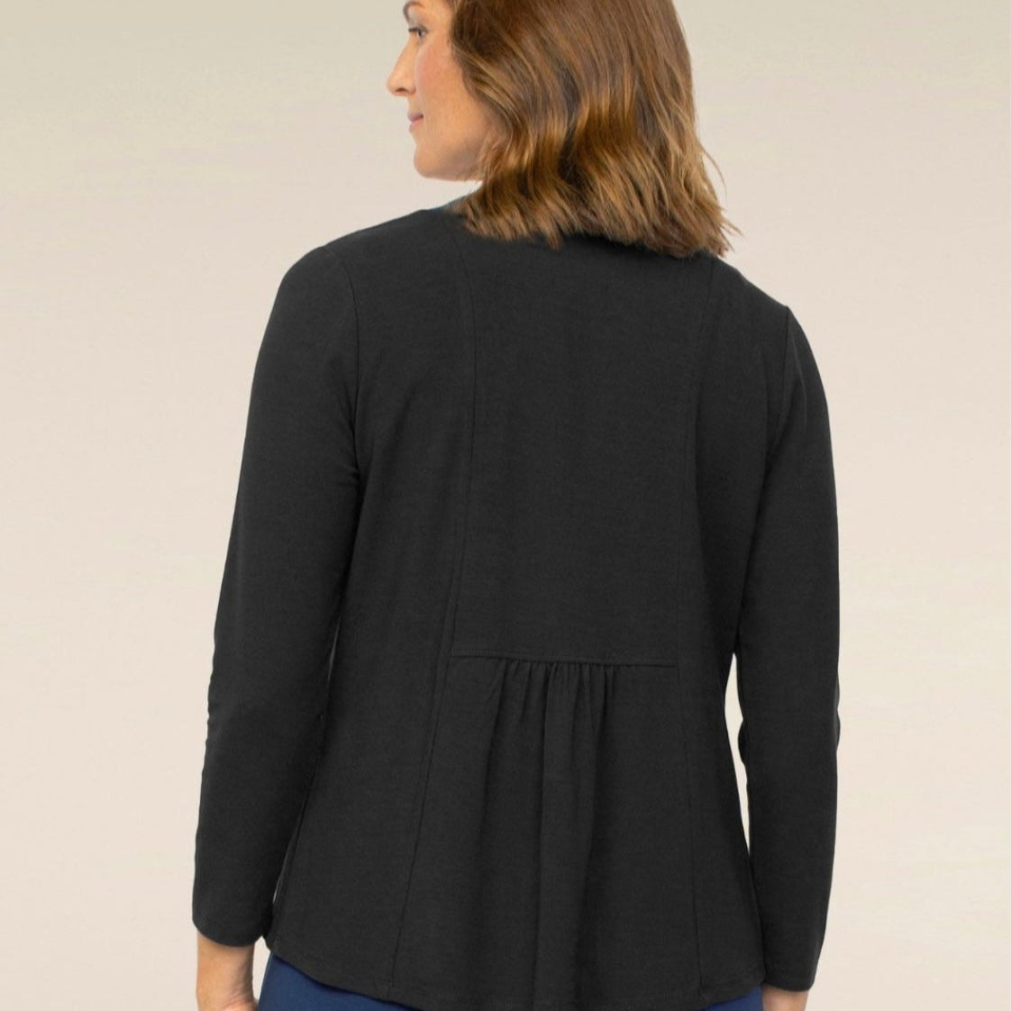 Habitat - Open Front Cardigan With Pleated Back