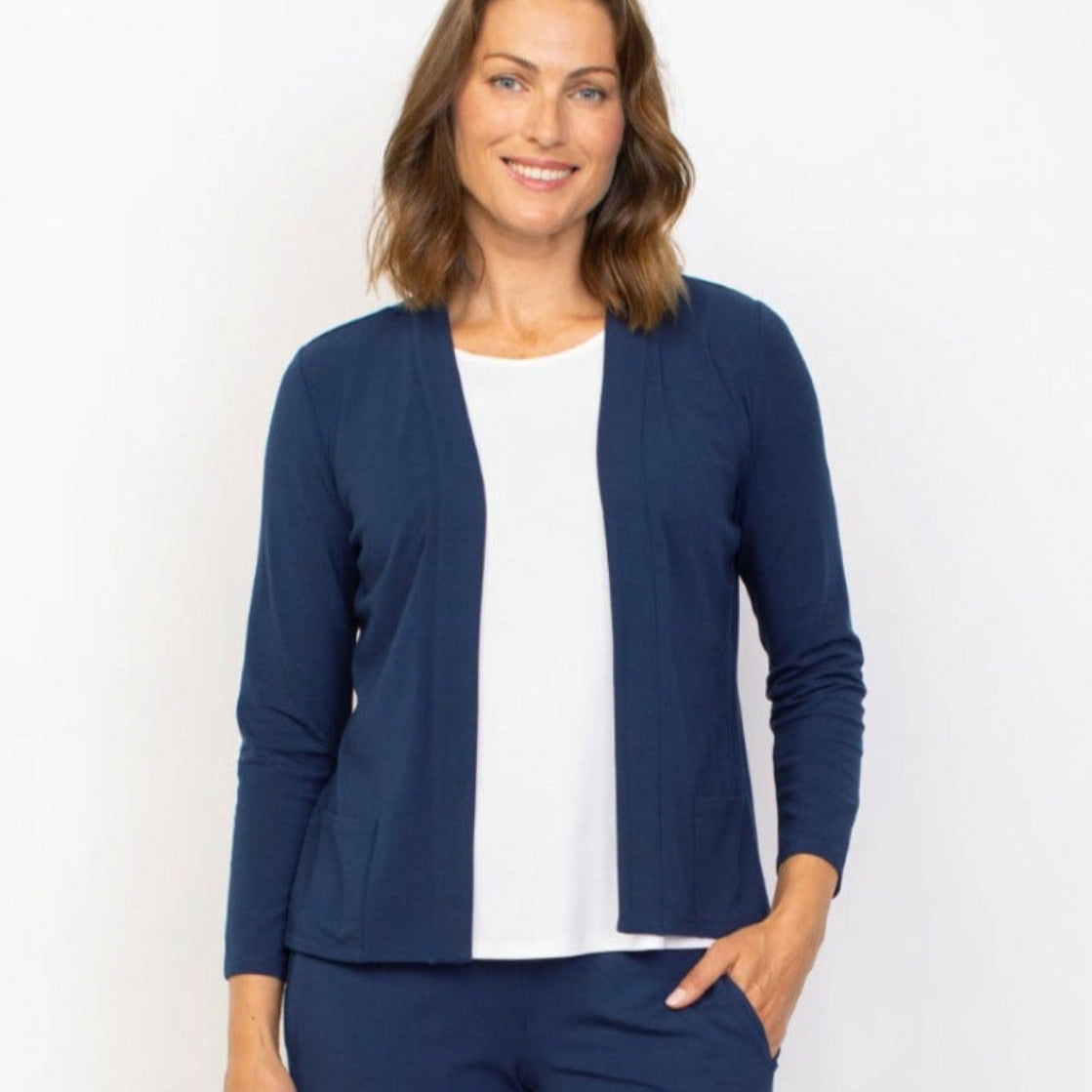 Habitat - Open Front Cardigan With Pleated Back