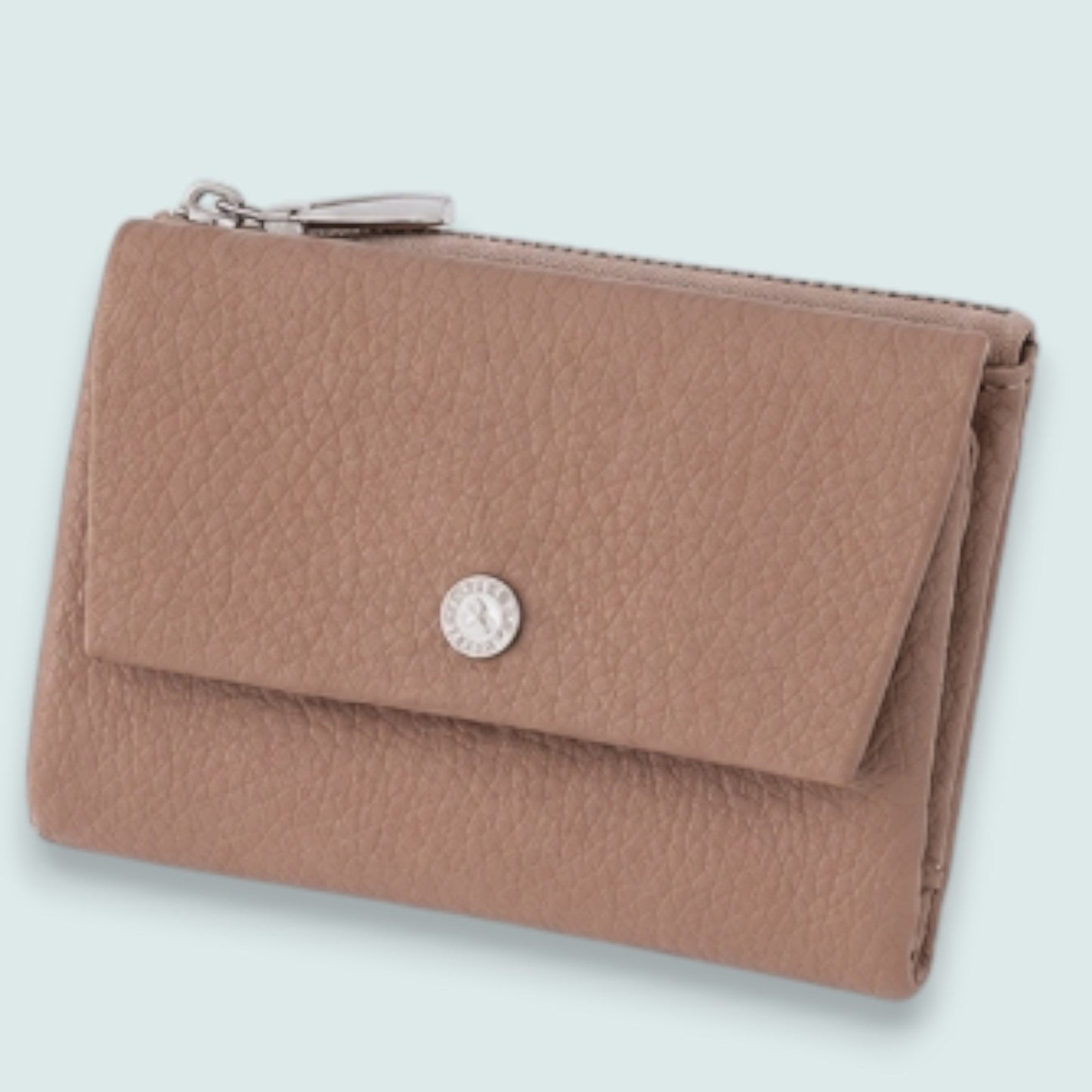 Audrey's - Pebbled Zip Wallet With Magnetic Closure
